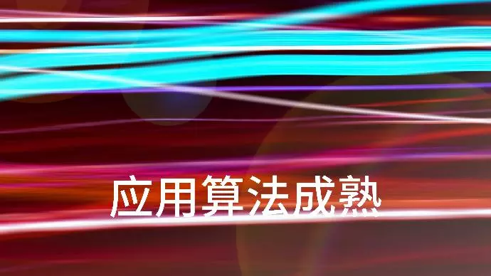 应用算法成熟